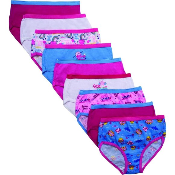 🆕Girls Tagless P9 Brief Assorted Cotton Comfortable Soft Durable Underwear - Picture 1 of 4